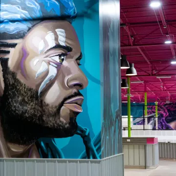 Lost Boys Inspired Mural at  Flying Squirrel Trampoline Park: Spokane, WA