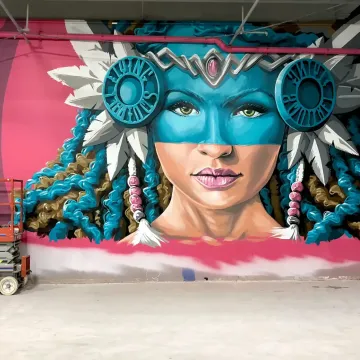 Lost Boys Inspired Mural at  Flying Squirrel Trampoline Park: Spokane, WA
