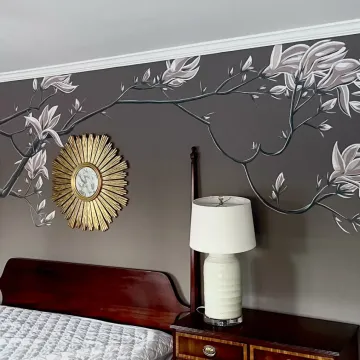 Magnolia Blossom Mural - Home Interior: Columbia, SC