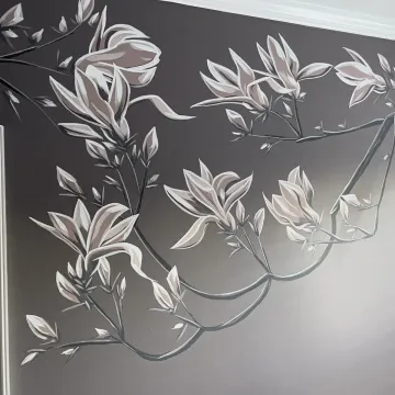 Magnolia Blossom Mural - Home Interior: Columbia, SC