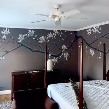 Magnolia Blossom Mural - Home Interior: Columbia, SC