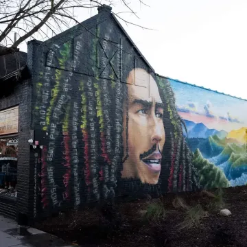 Bob Marley Mural in 5 Points: Columbia, SC