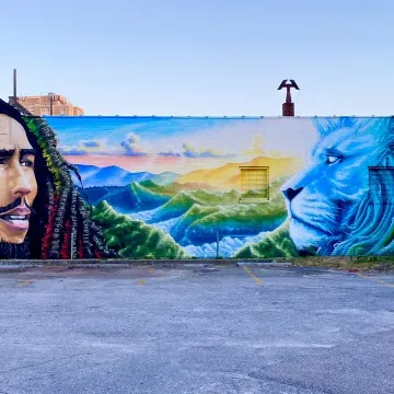 Bob Marley Mural in 5 Points: Columbia, SC