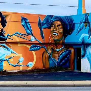 A Southern Affair Mural in Rosewood: Columbia, SC