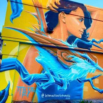 A Southern Affair Mural in Rosewood: Columbia, SC