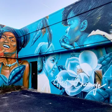 A Southern Affair Mural in Rosewood: Columbia, SC