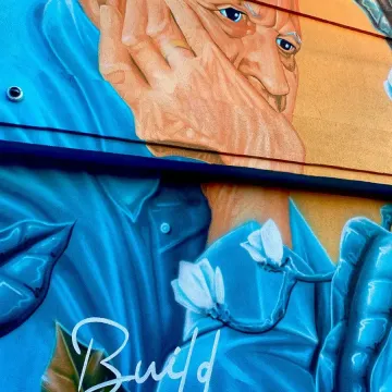 A Southern Affair Mural in Rosewood: Columbia, SC