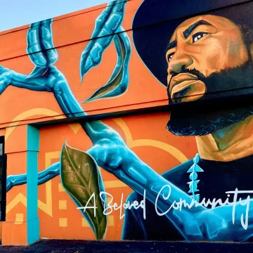 A Southern Affair Mural in Rosewood: Columbia, SC