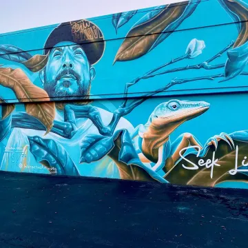 A Southern Affair Mural in Rosewood: Columbia, SC